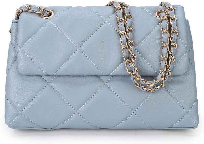Gladdon Quilted Crossbody Purses for Women Small Ladies Shoulder Bags with Chain Trendy Clutch Purse Cute Designer Bag - Image 1